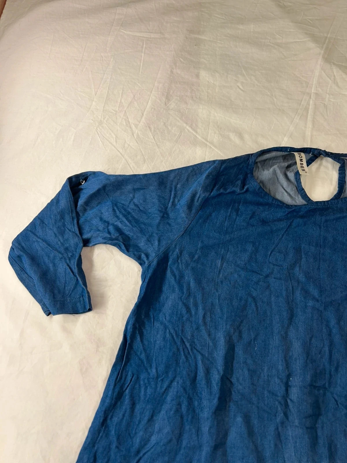 Vestido azul marinho vintage bombes – photo 6